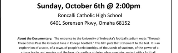 “Through These Gates” – Nebraska Football Documentary Screening