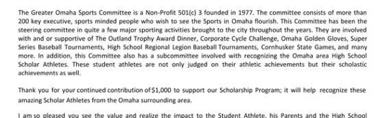 GOSC Sponsorship